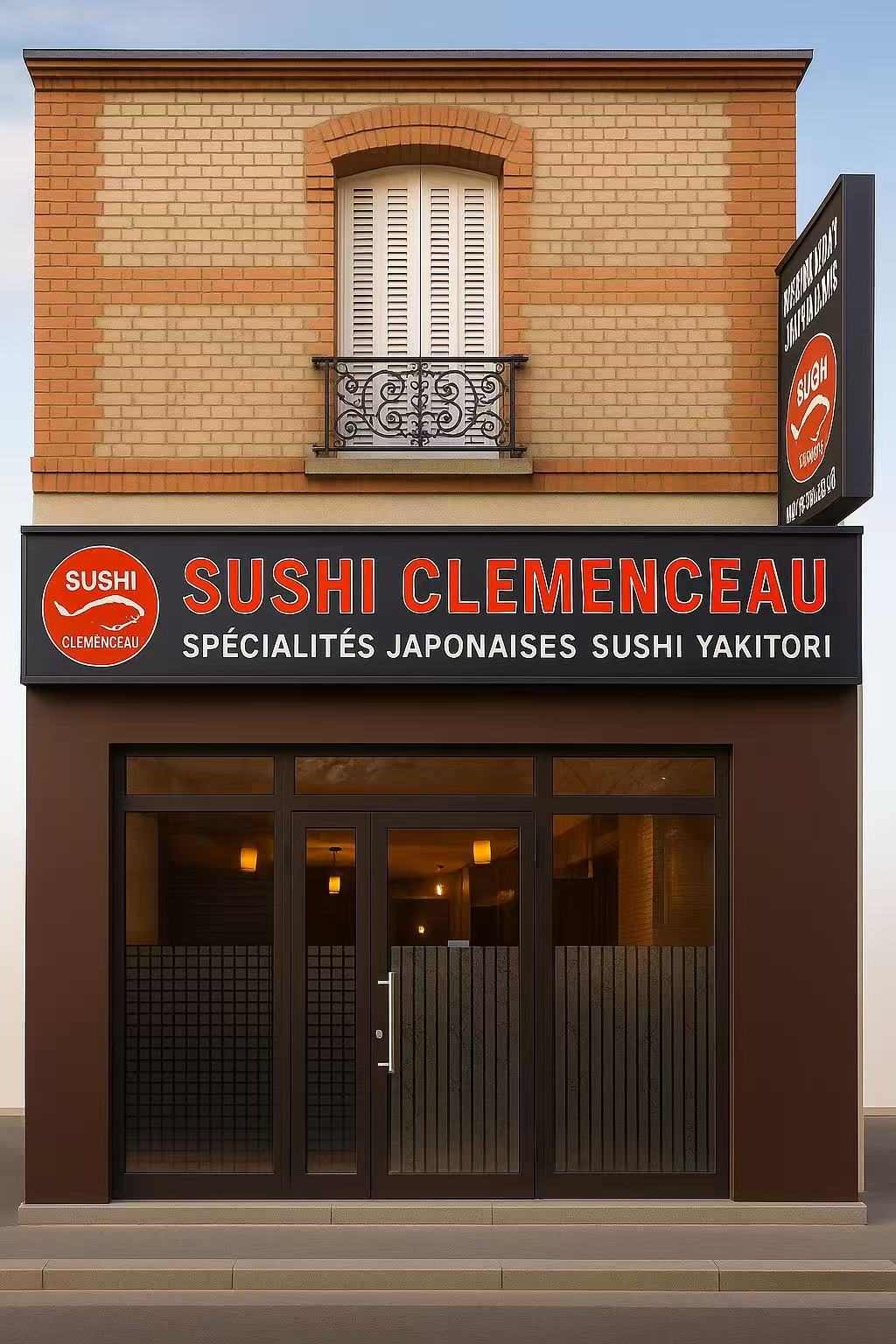Façade extérieure du restaurant Sushi Clemenceau