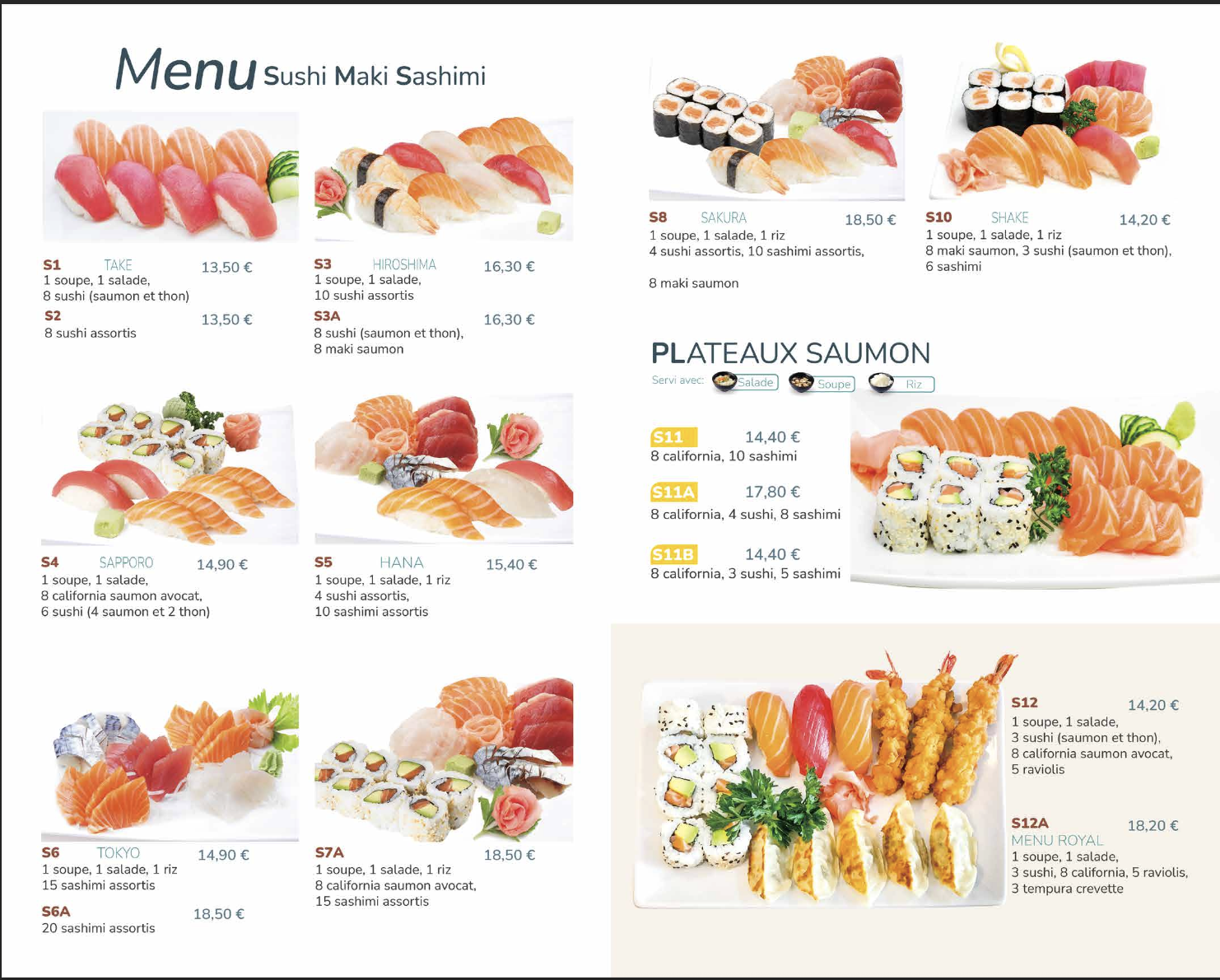 Page 2 du menu