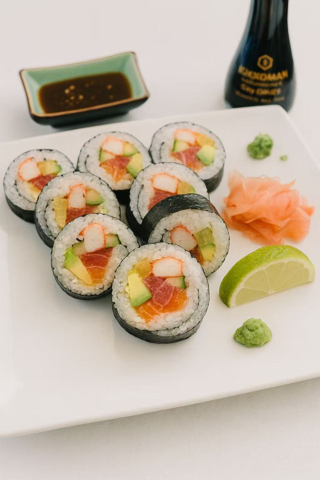 Assortiment de makis et sushis